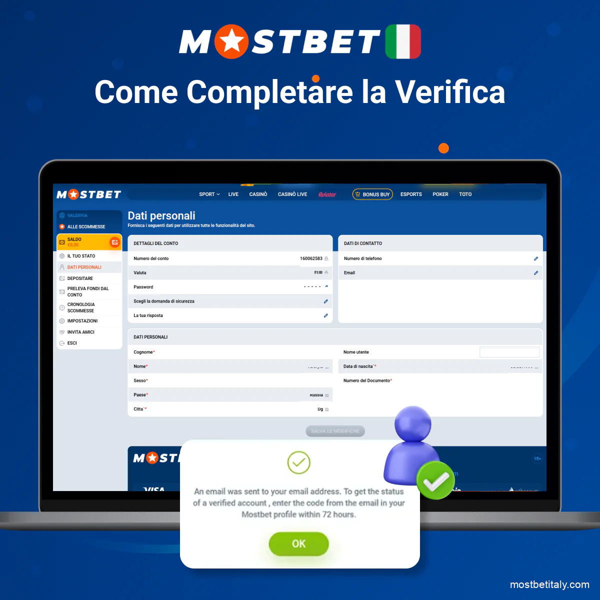 Verifica dell’identità su Mostbet