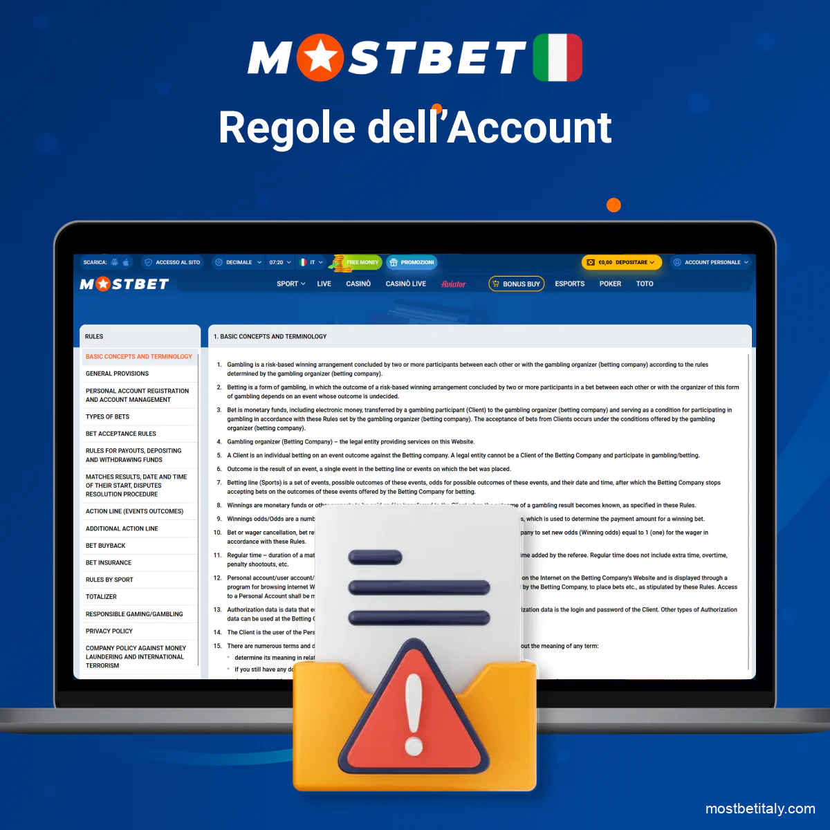 Regole essenziali dell’account Mostbet per giocare in sicurezza