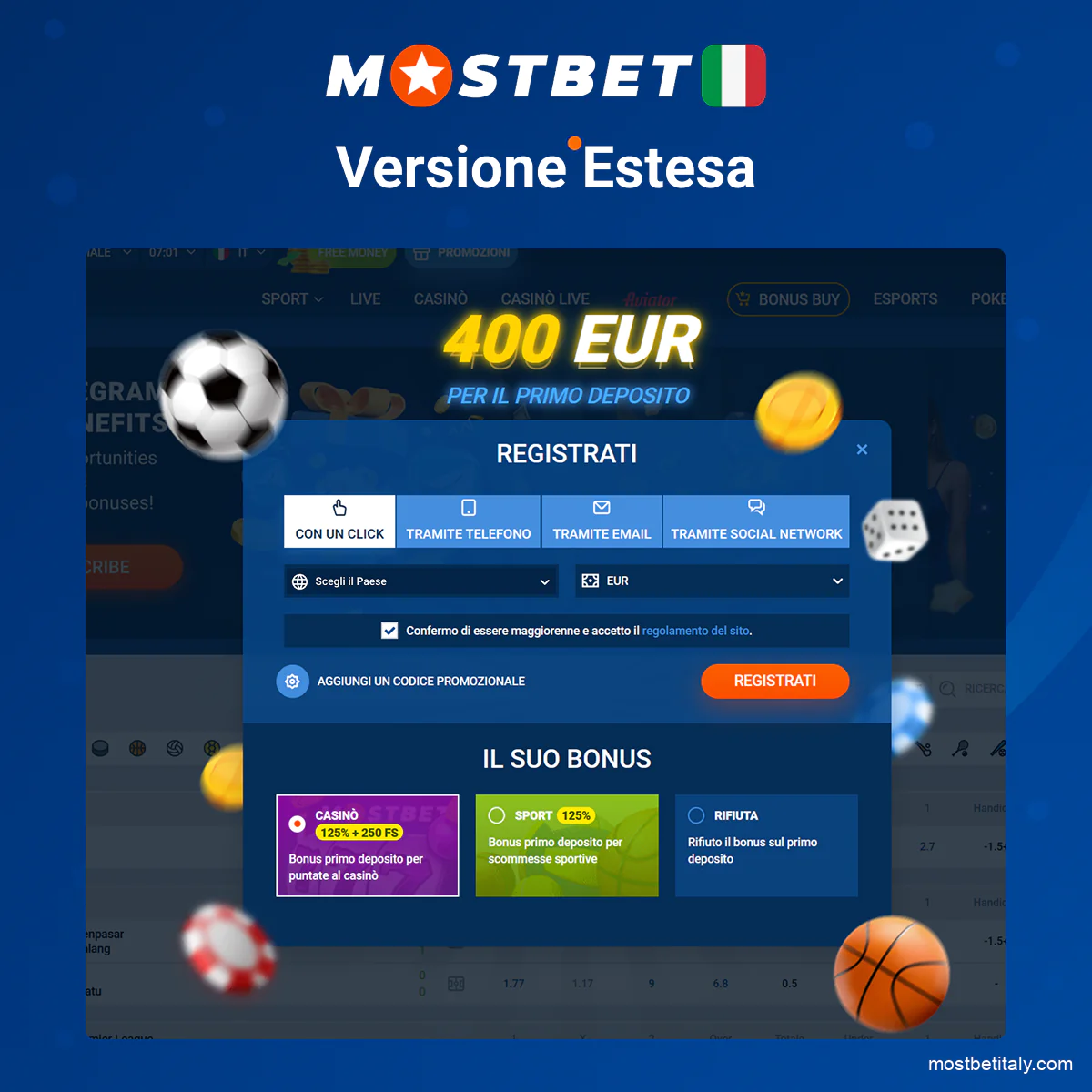 Registrazione Mostbet versione estesa per accesso completo alle funzionalità